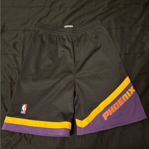 Mitchell & Ness Black and Purple Kids Shorts